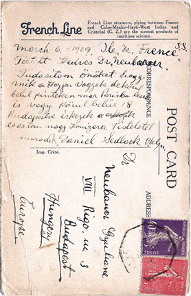 Post card message